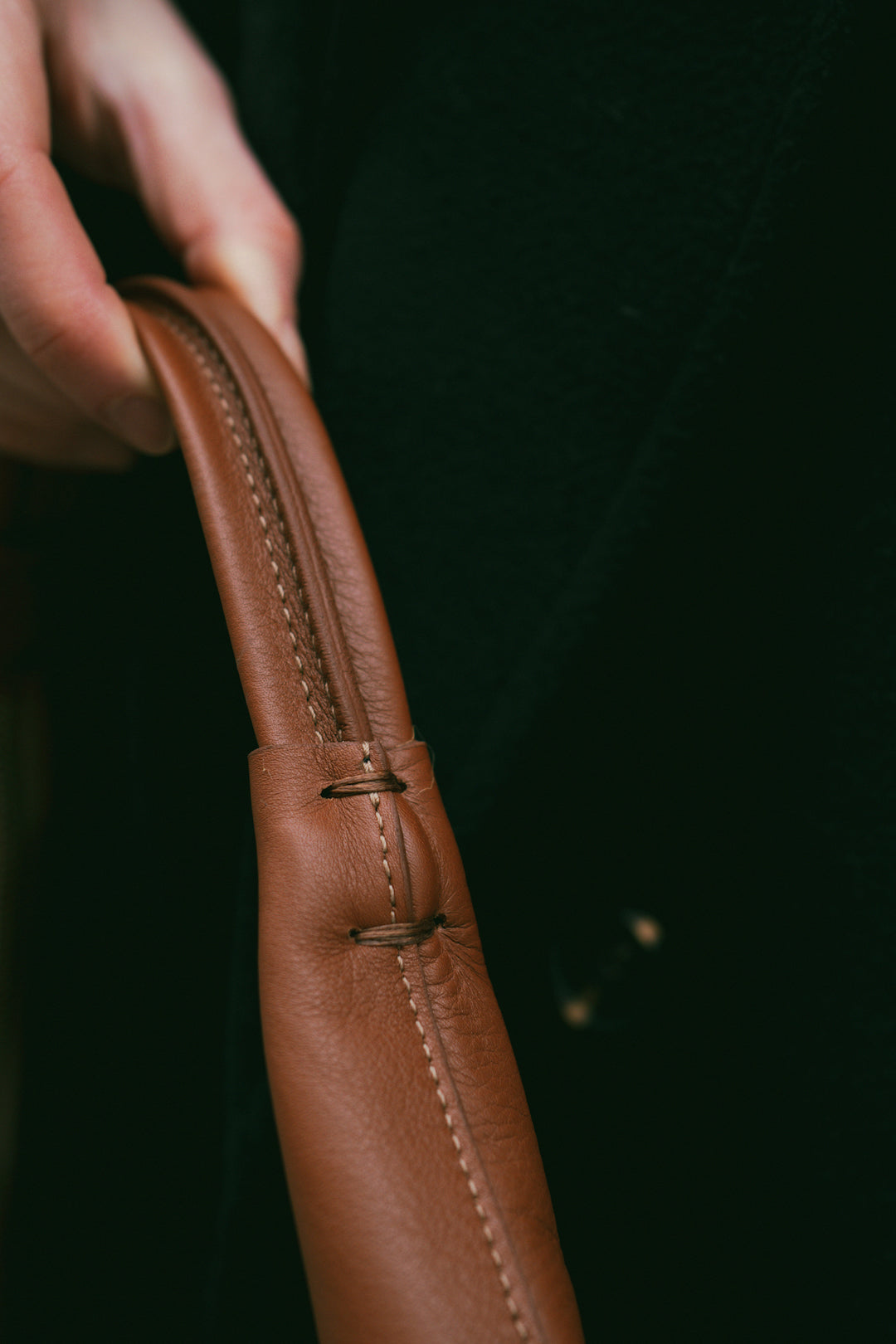 Riviera Shoulder Hobo in Cognac