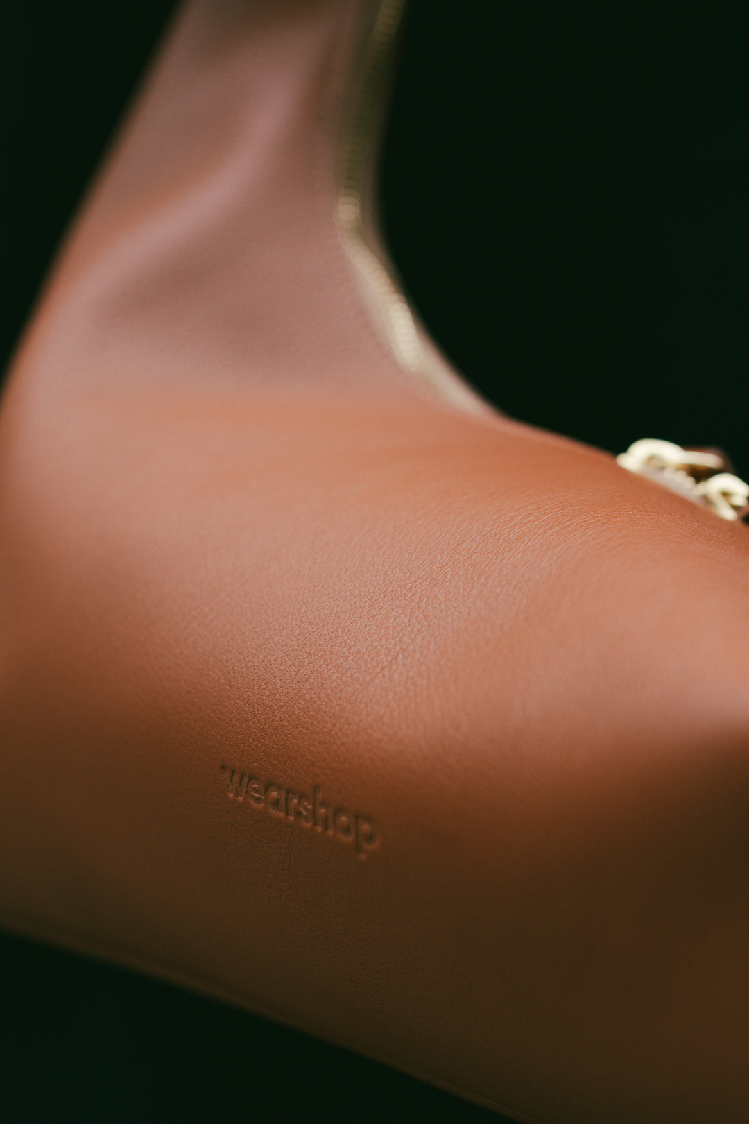 Riviera Shoulder Hobo in Cognac