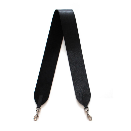 Bandoulière en cuir pour sac Meletti en noir