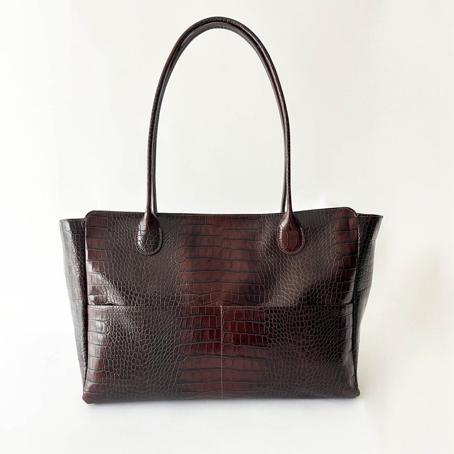 L'Editrice Bag in Brown Croco