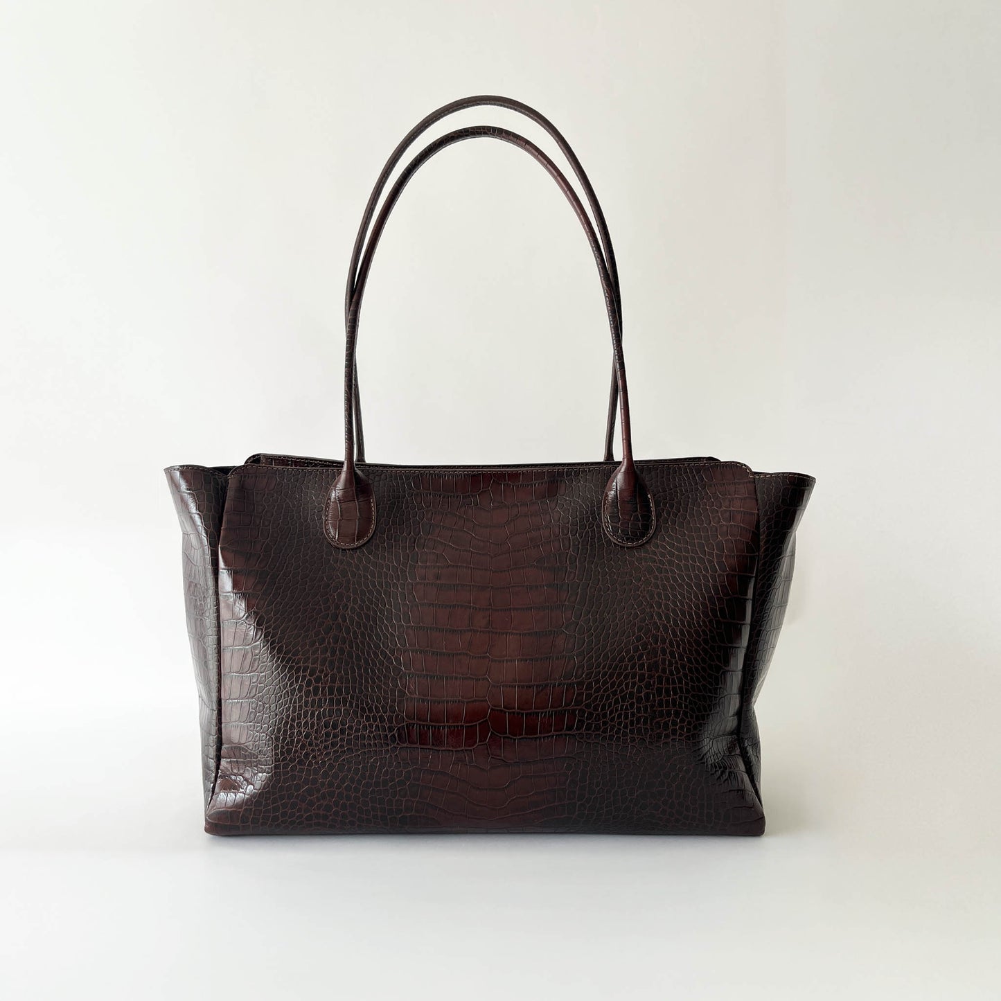 L'Editrice Bag in Brown Croco