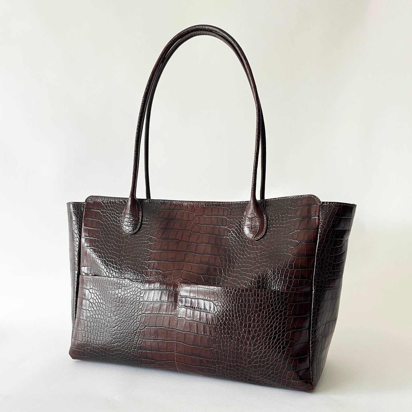 L'Editrice Bag in Brown Croco
