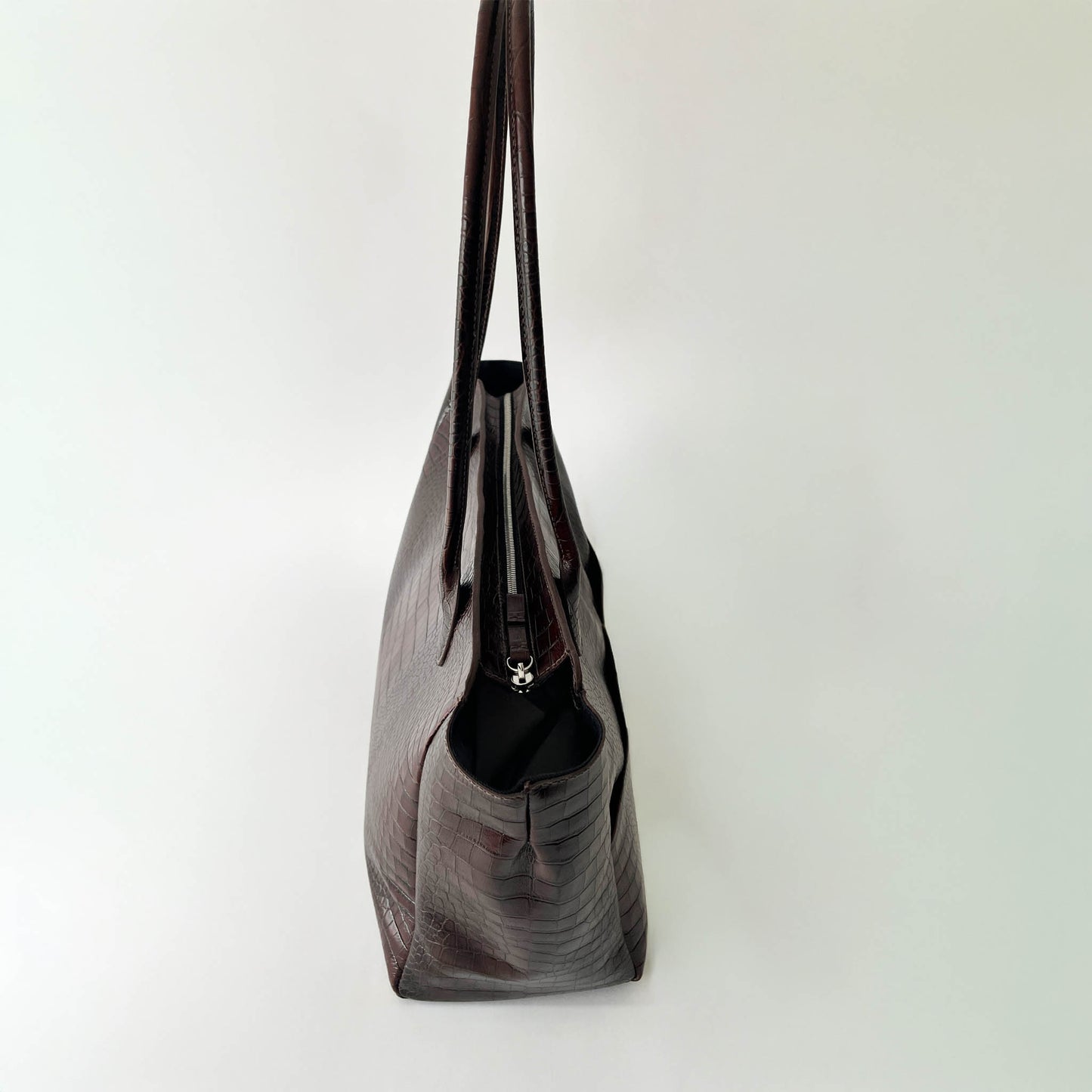 L'Editrice Bag in Brown Croco