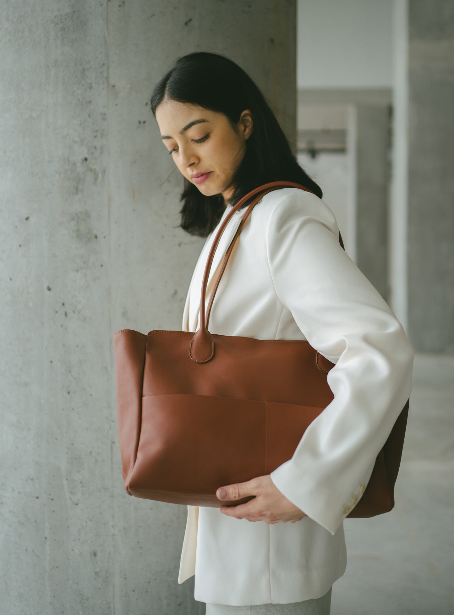 L'Editrice Bag in Cognac