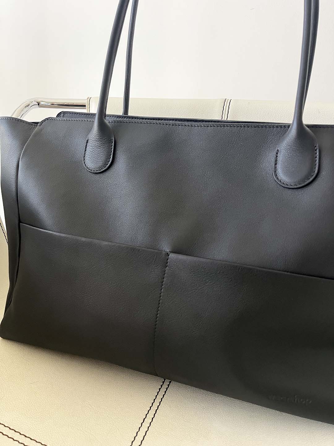 L'Editrice Bag in Smooth Calf Black