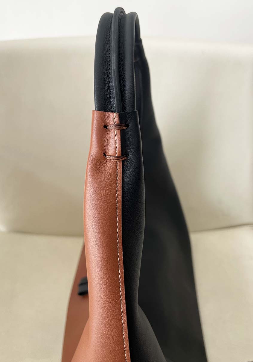 Riviera Hobo en cognac/noir