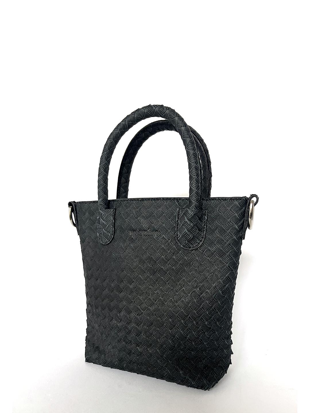 Sac à bandoulière Mini Duca en cuir embossé