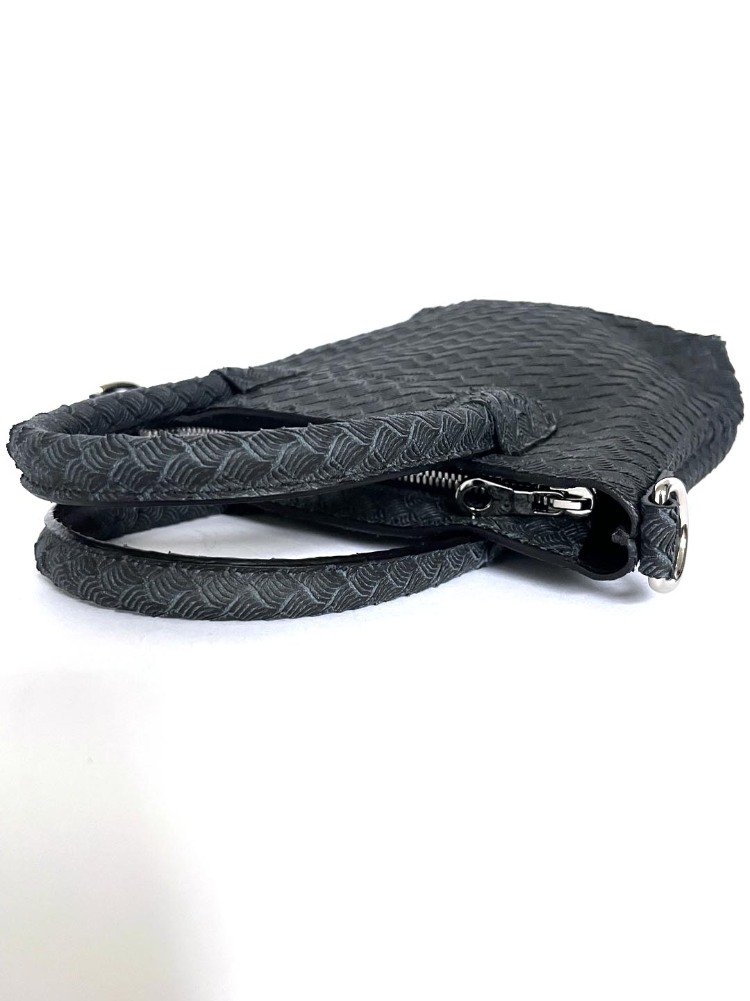 Sac à bandoulière Mini Duca en cuir embossé