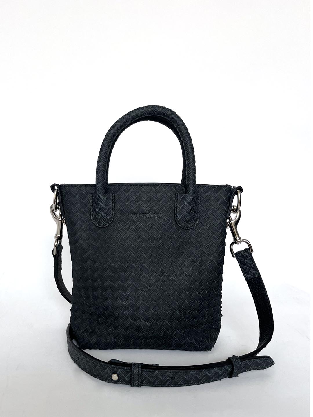 Sac à bandoulière Mini Duca en cuir embossé
