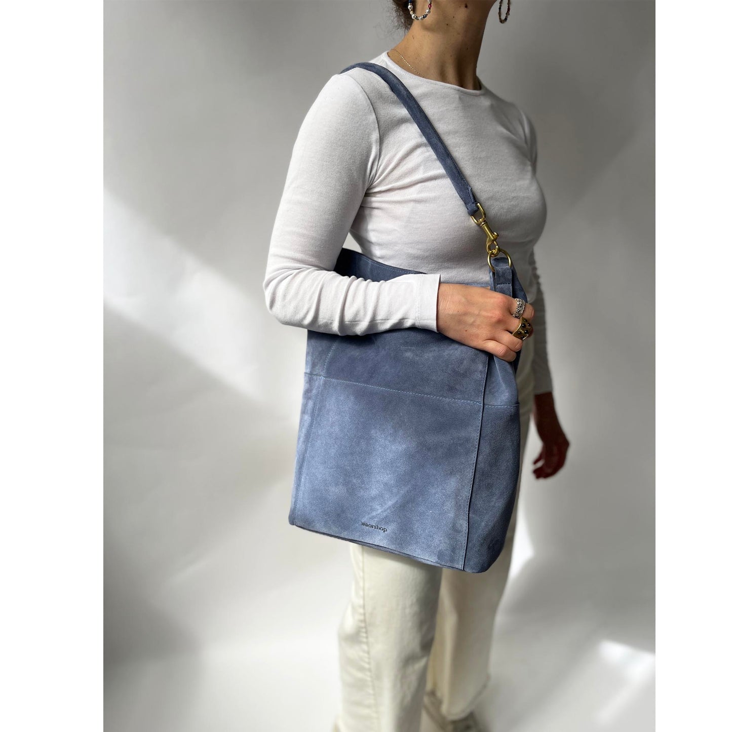 Meletti Suède bleu poudre