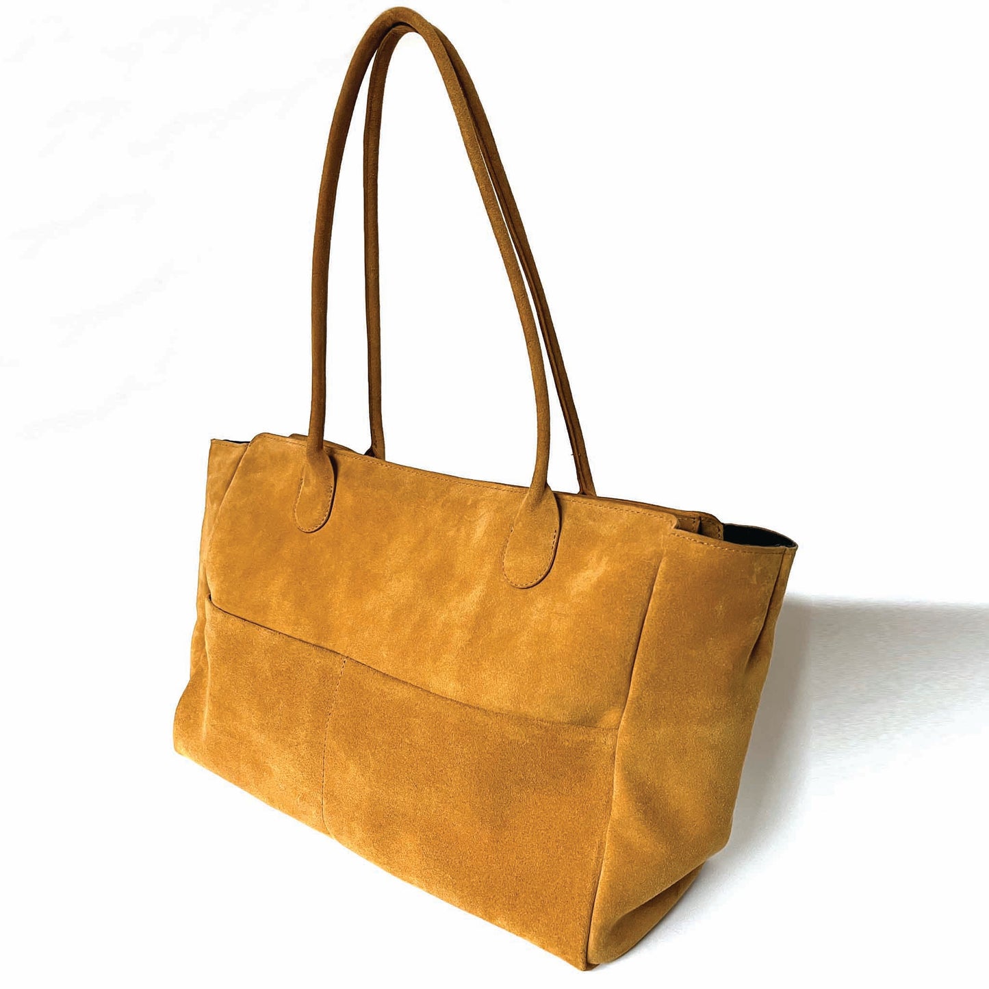 L'Editrice Bag in Honey Suede