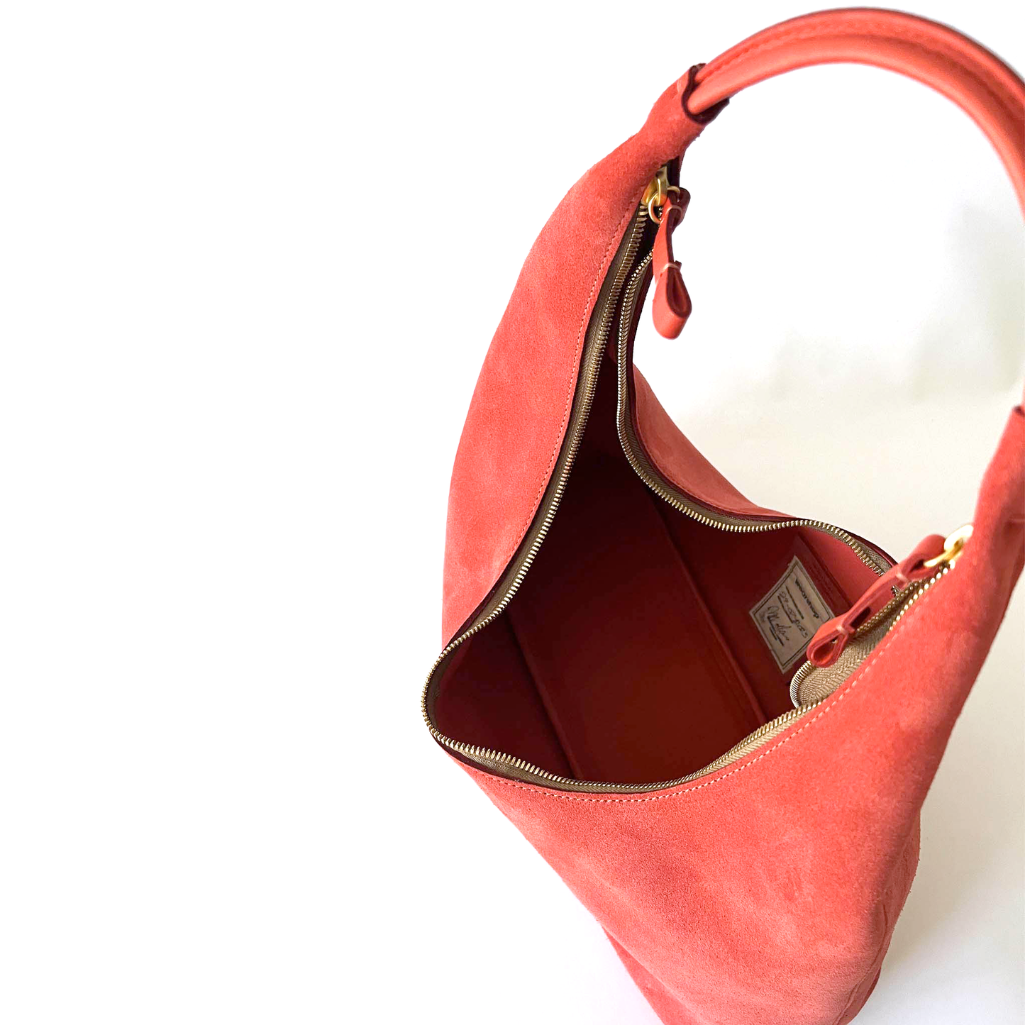 Riviera Hobo en suède coral