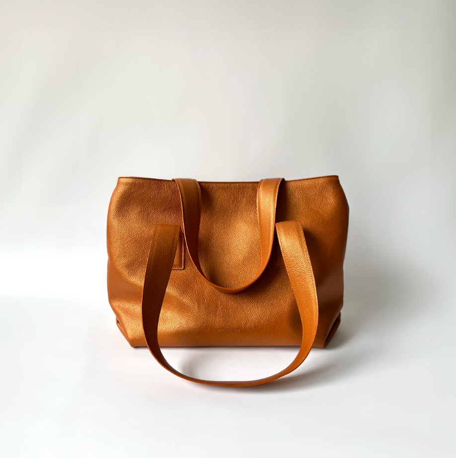 Sac Leila en orange bronzé