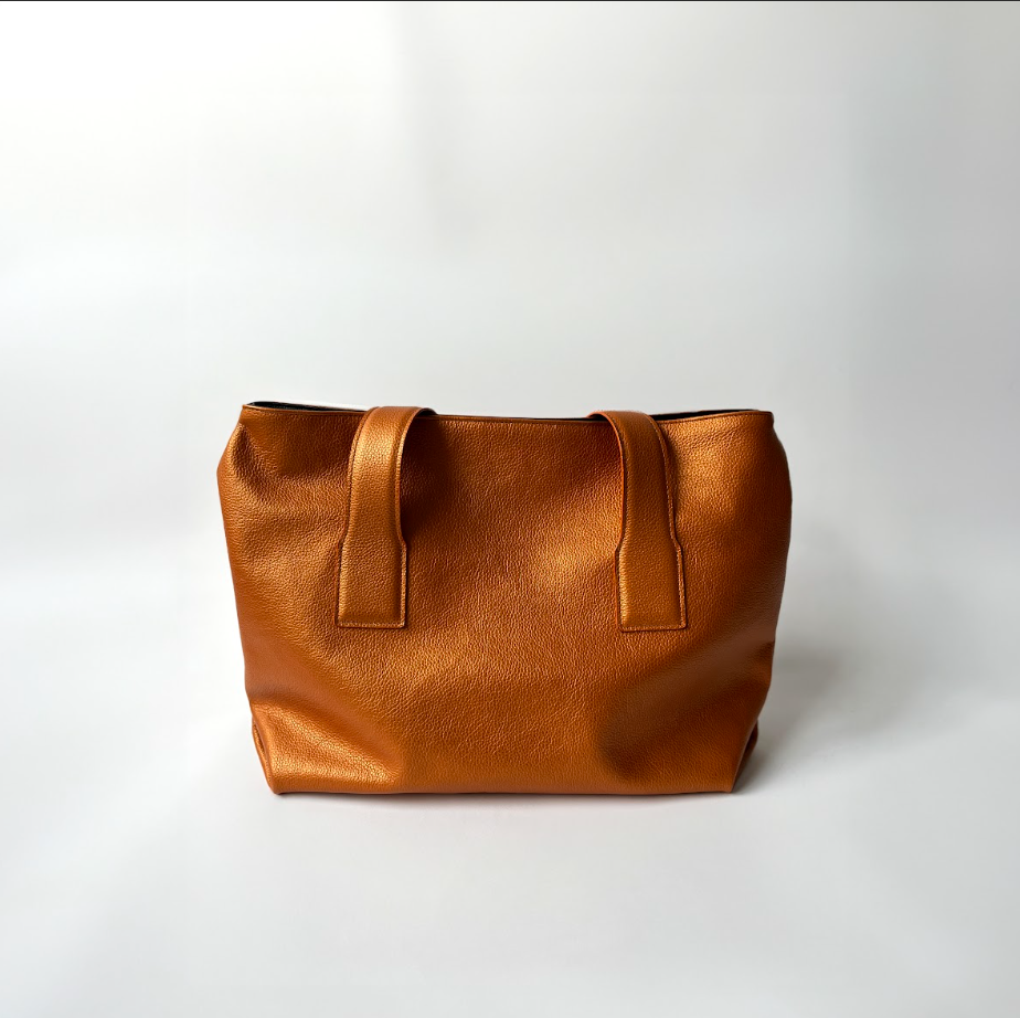 Sac Leila en orange bronzé