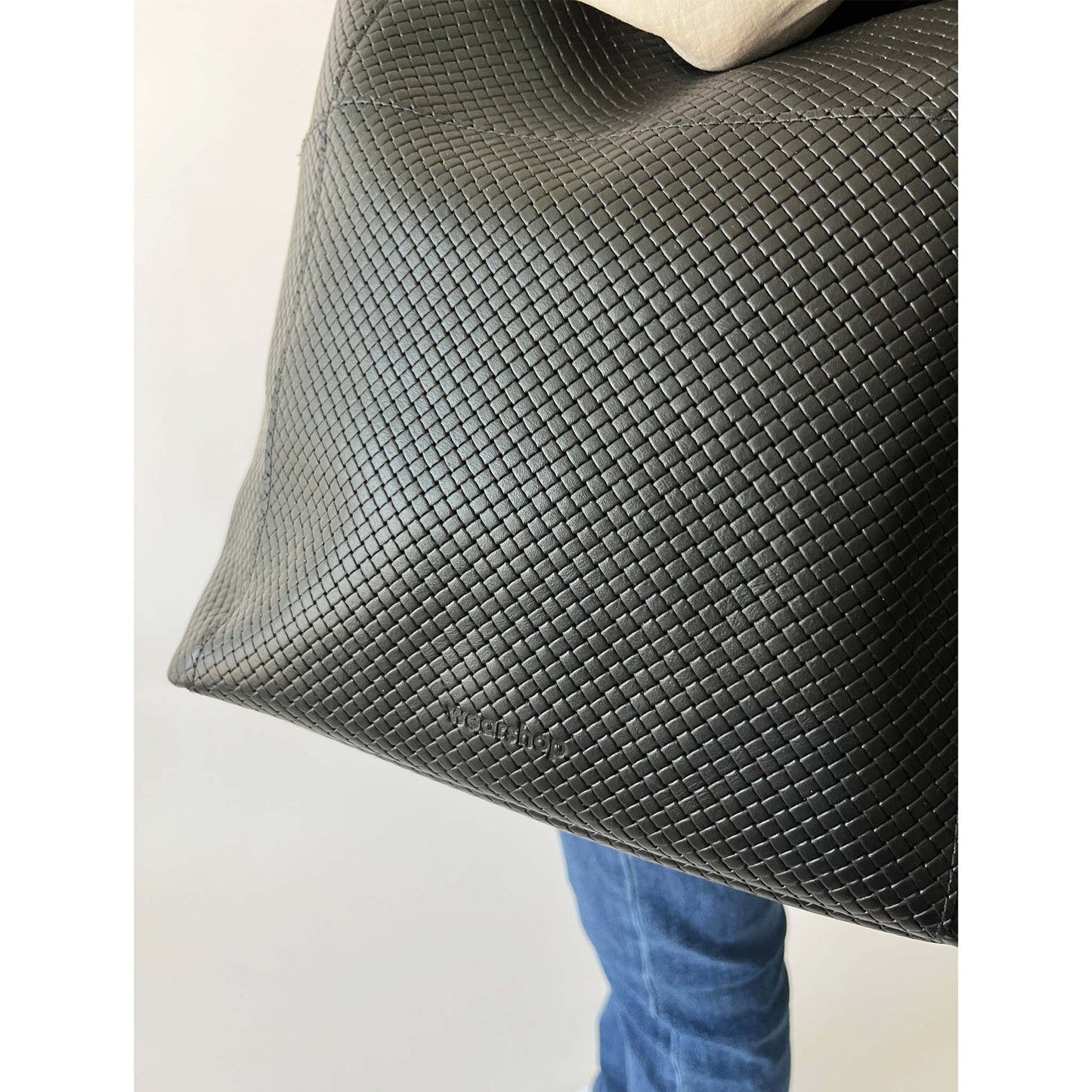 Meletti sac tressé noir