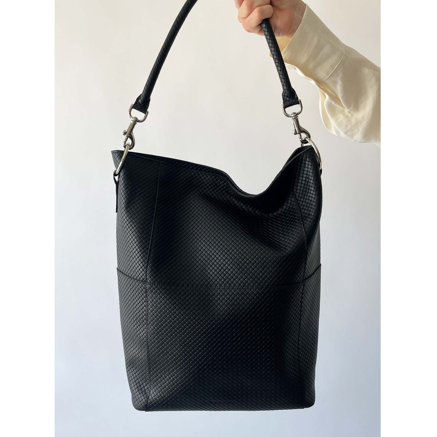 Meletti sac tressé noir