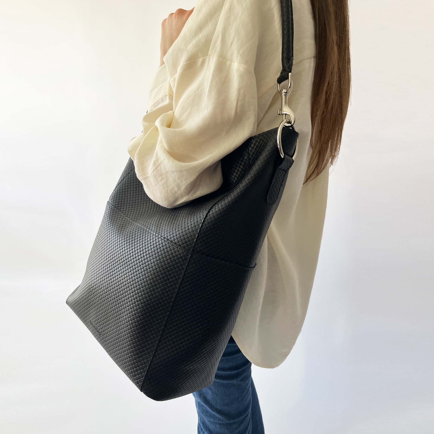 Meletti sac tressé noir