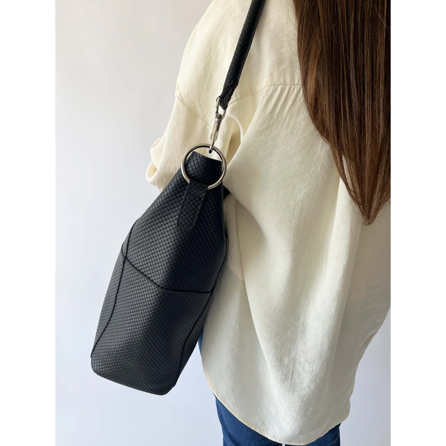 Meletti sac tressé noir