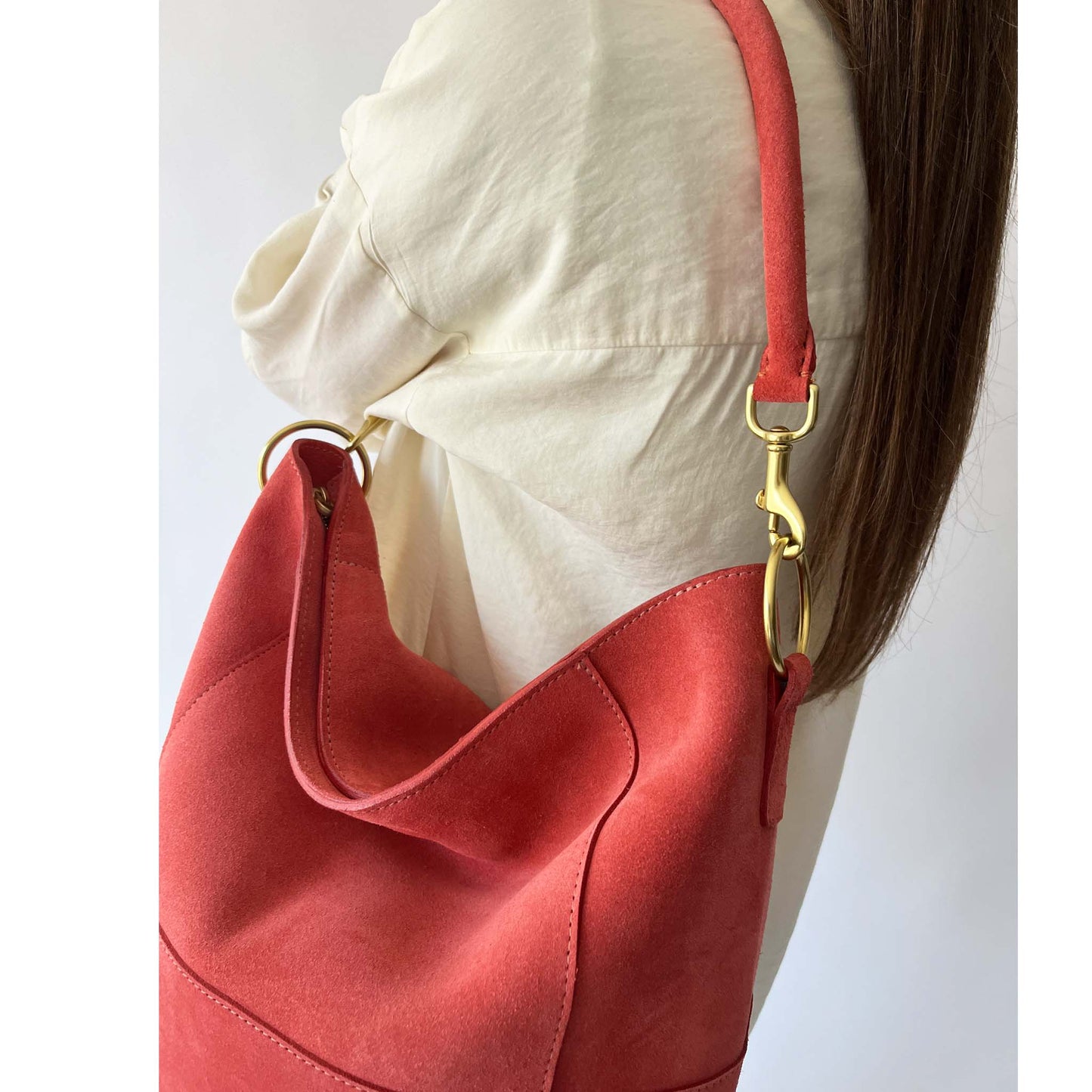 Meletti suède corail