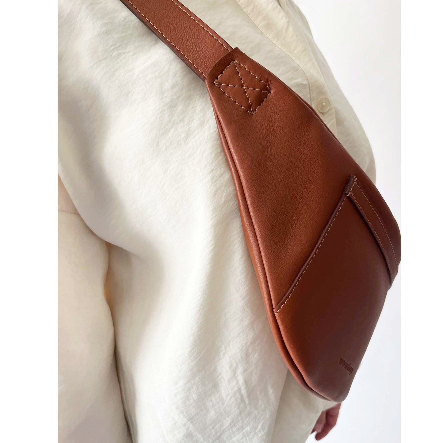 Sac Banane Orti cognac