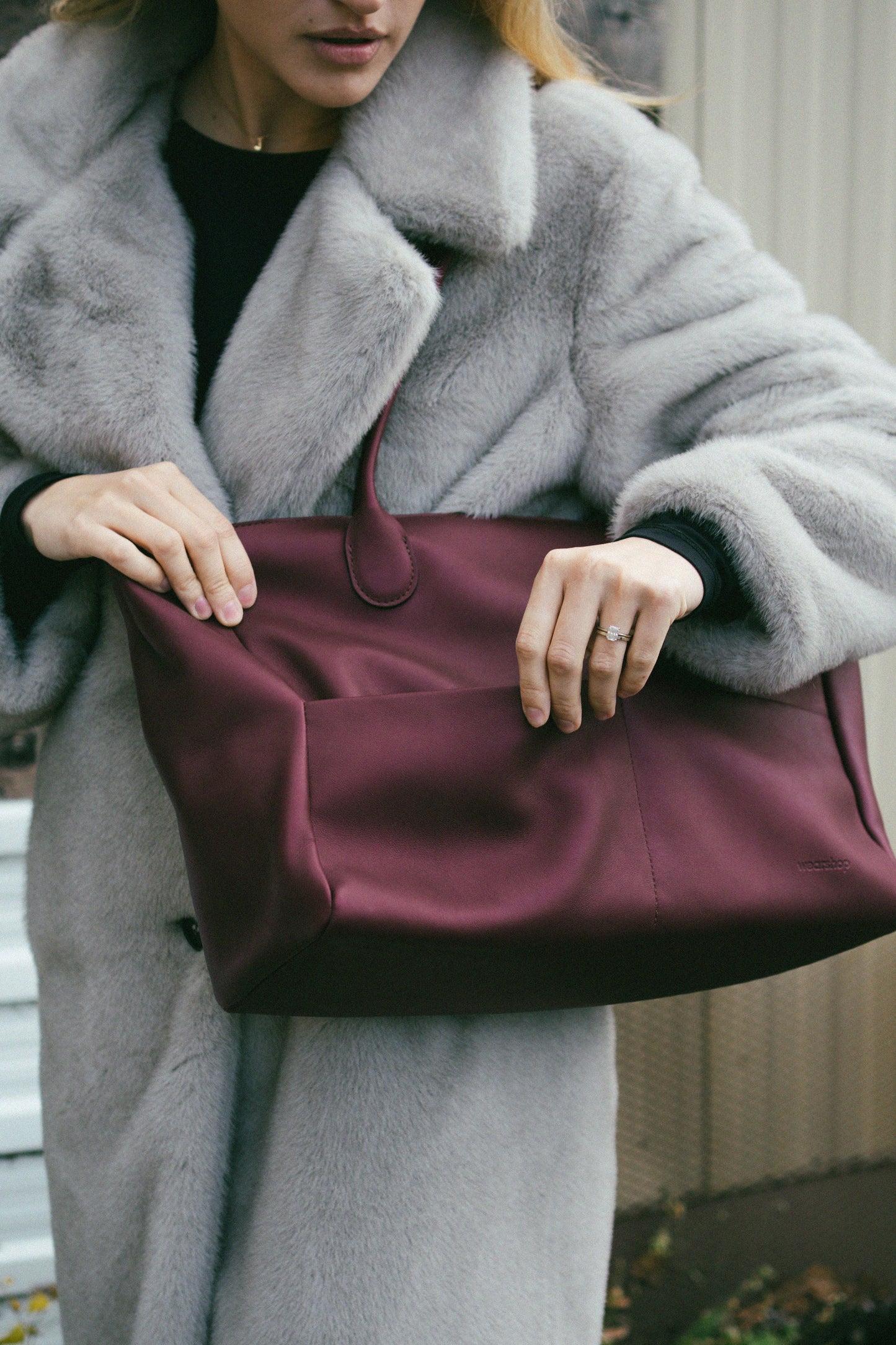 L'Editrice Bag in Plum