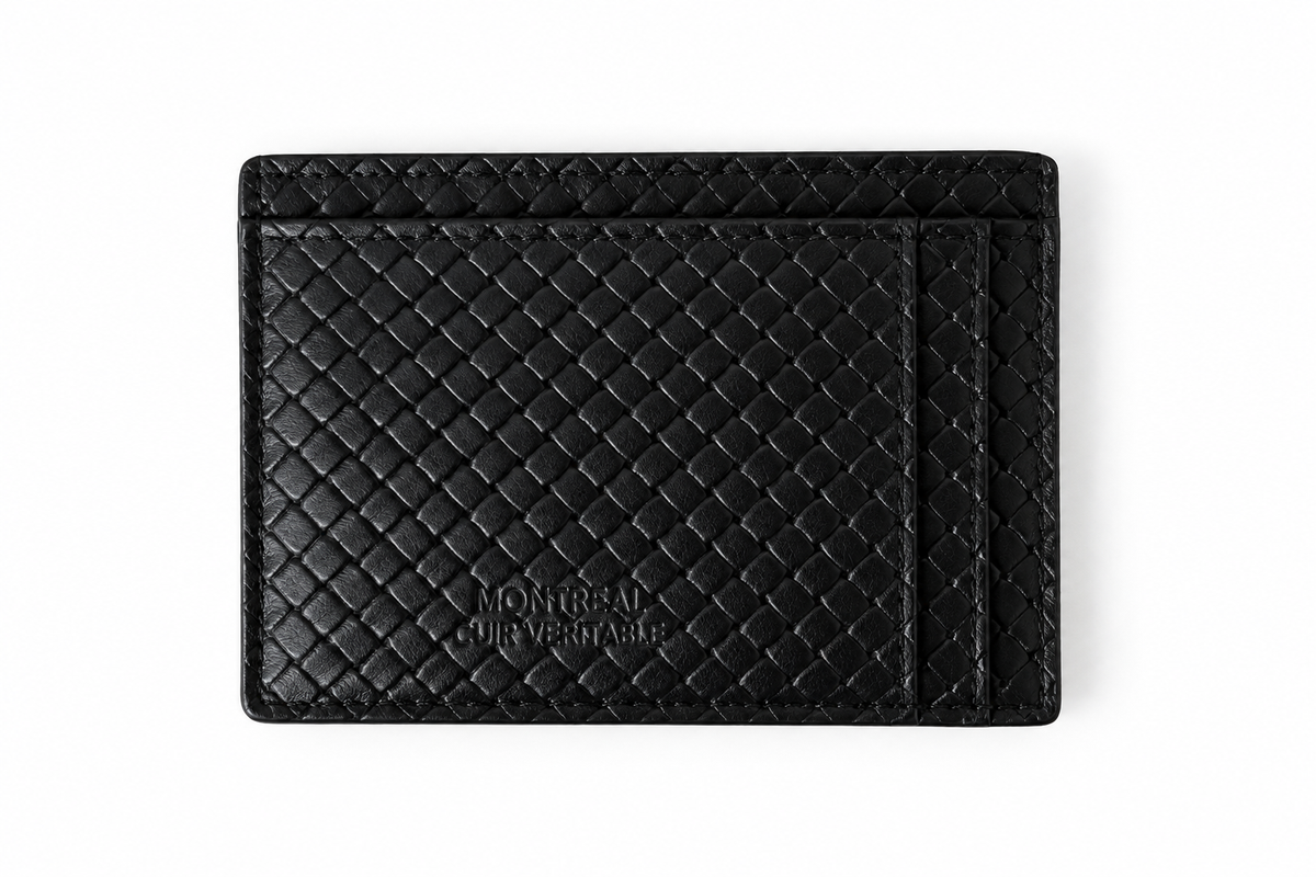 Porte-cartes en havana croco embossé