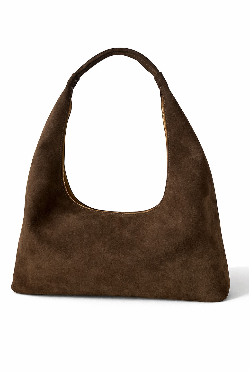 Sac hobo Riviera en suède marron
