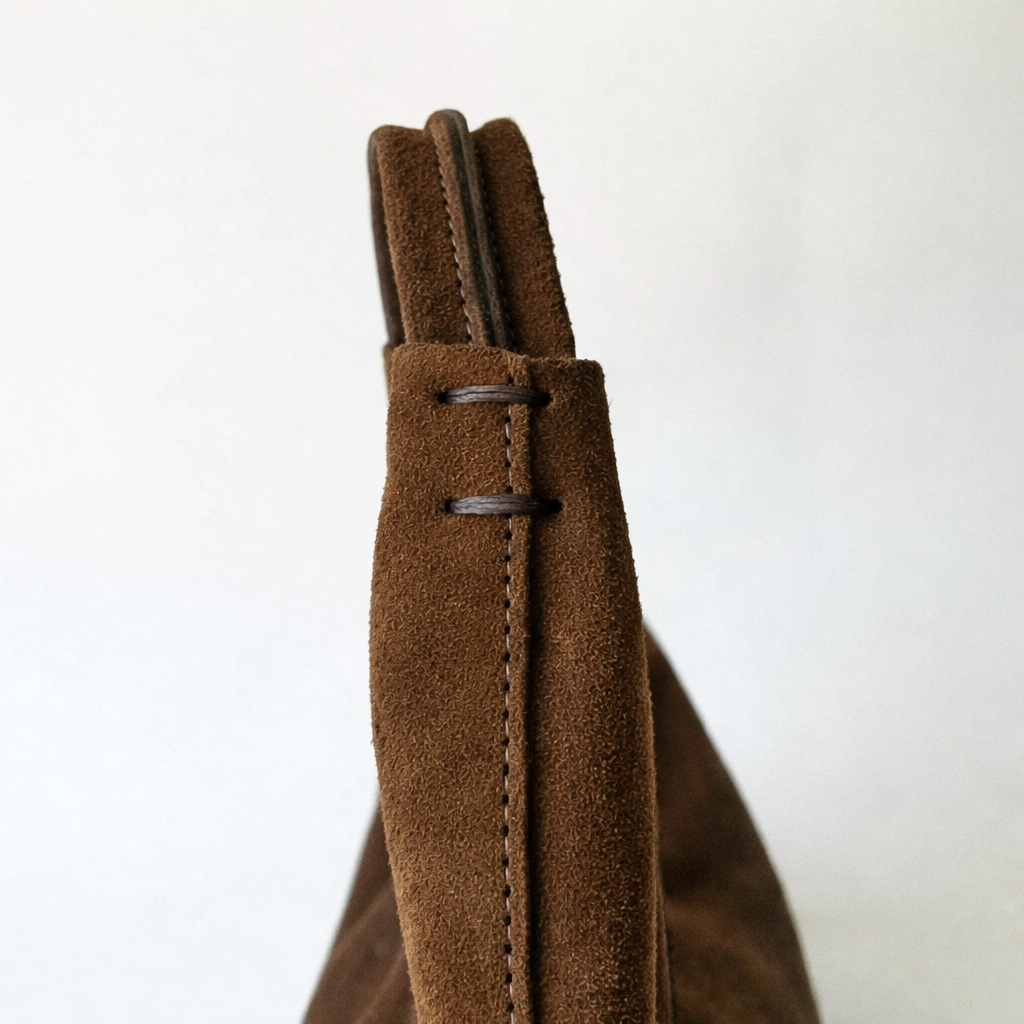 Sac hobo Riviera en suède marron