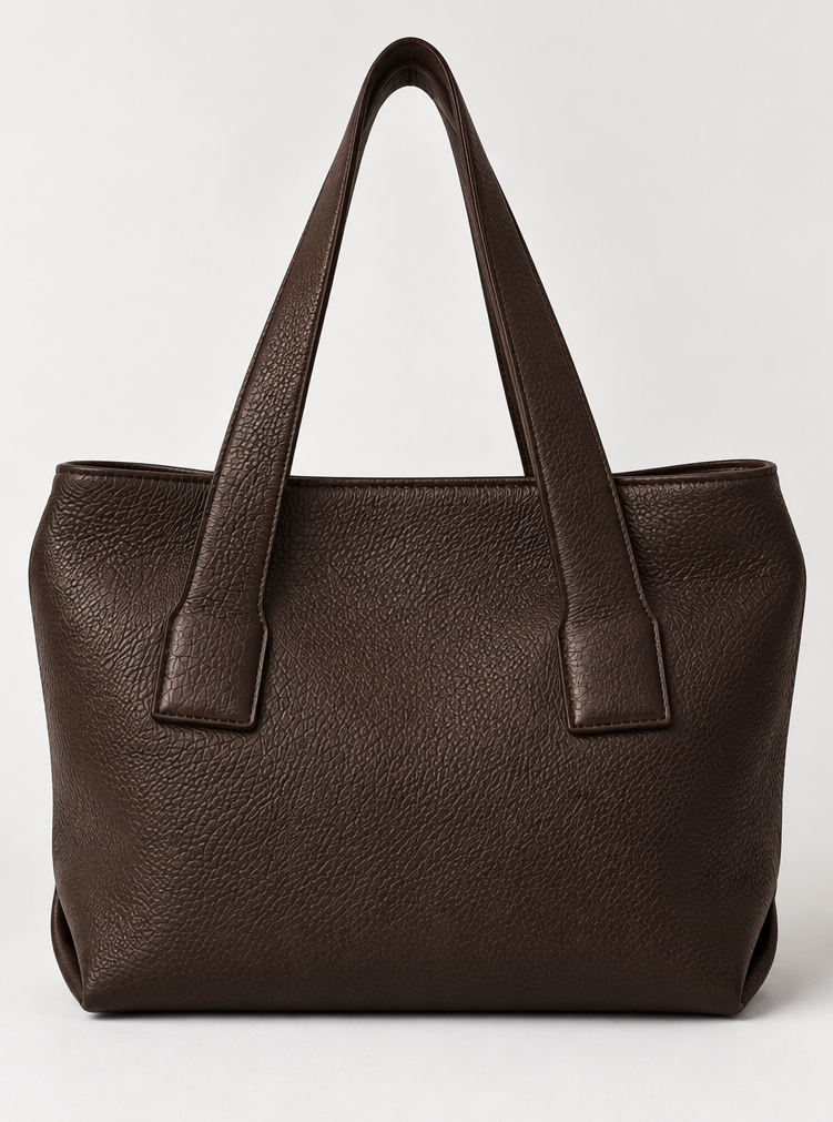 New-Leila Soft Tote Brown