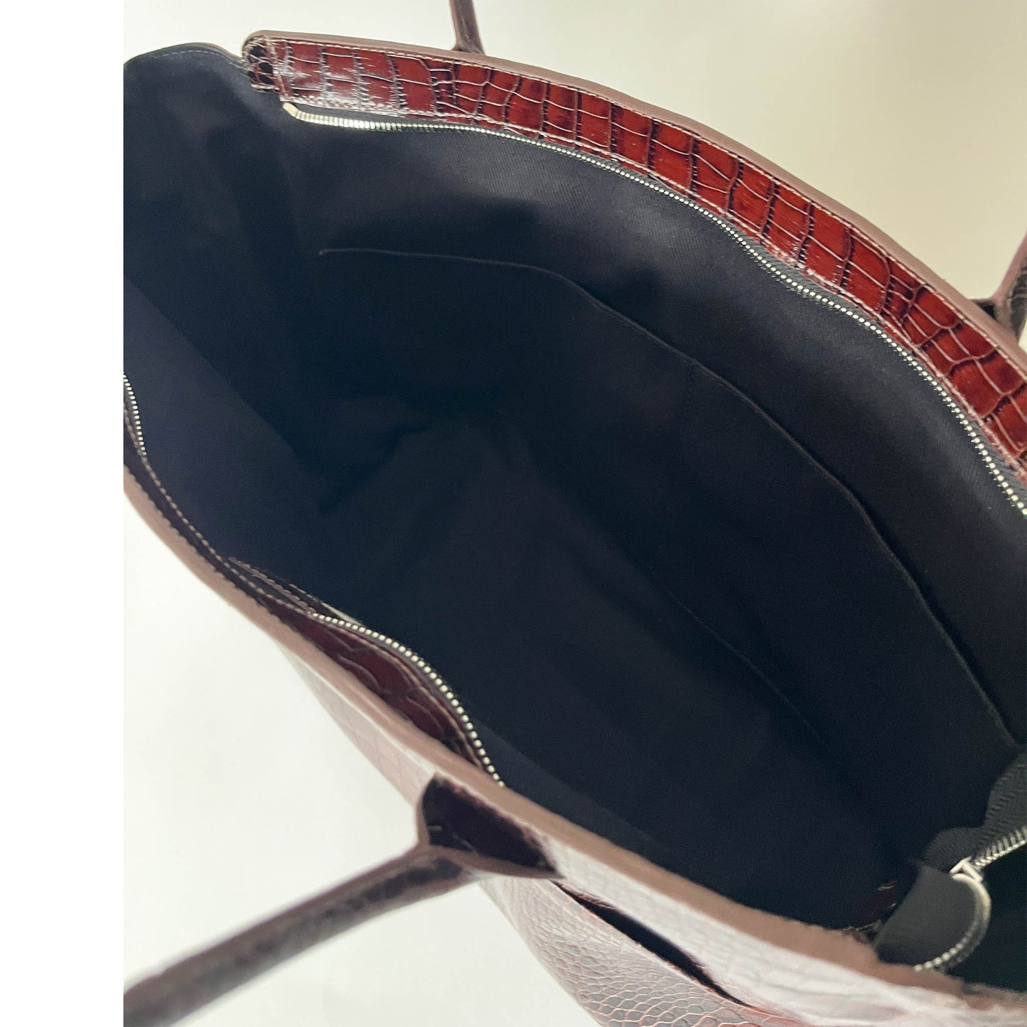 L'Editrice Bag in Brown Croco