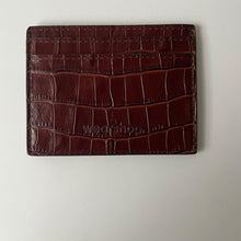 Load image into Gallery viewer, Cardholder in Croco Brown Emboss