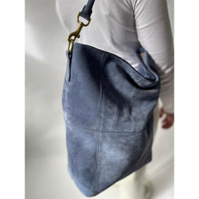 Load image into Gallery viewer, Meletti Powder Blue Suede
