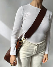 Load image into Gallery viewer, Leather strap for Meletti bag in Pecan Brown