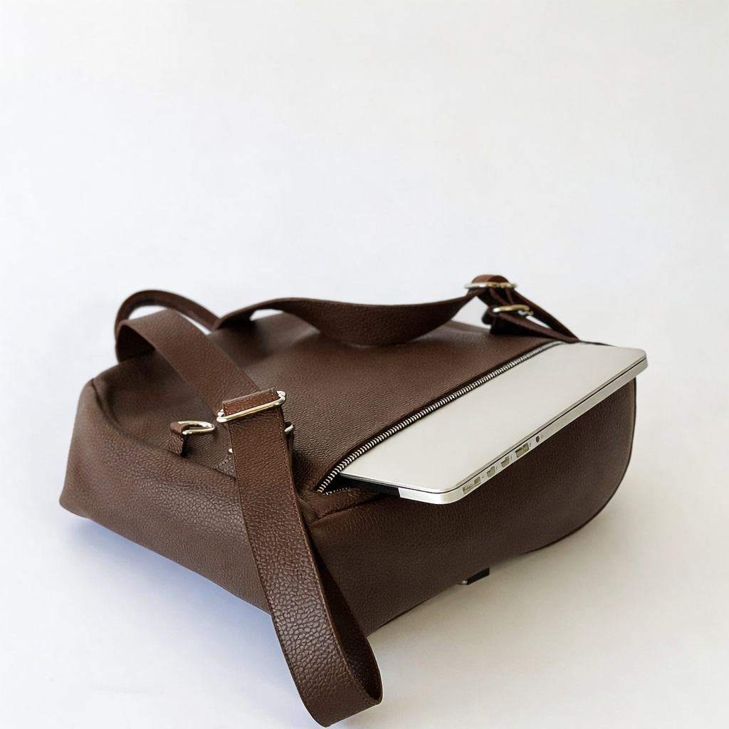 The Mercato Backpack in Brown