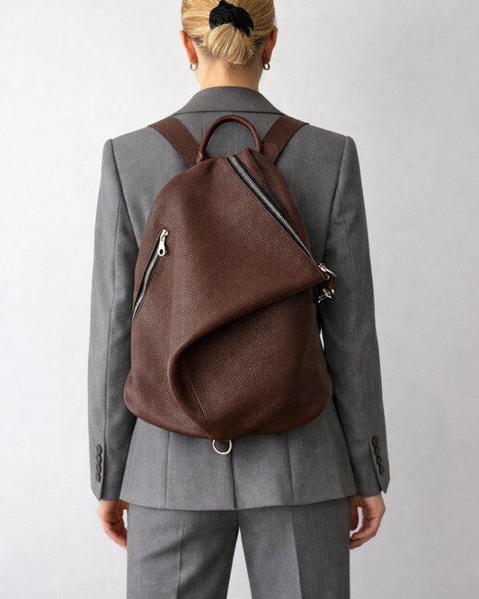 The Mercato Backpack in Brown