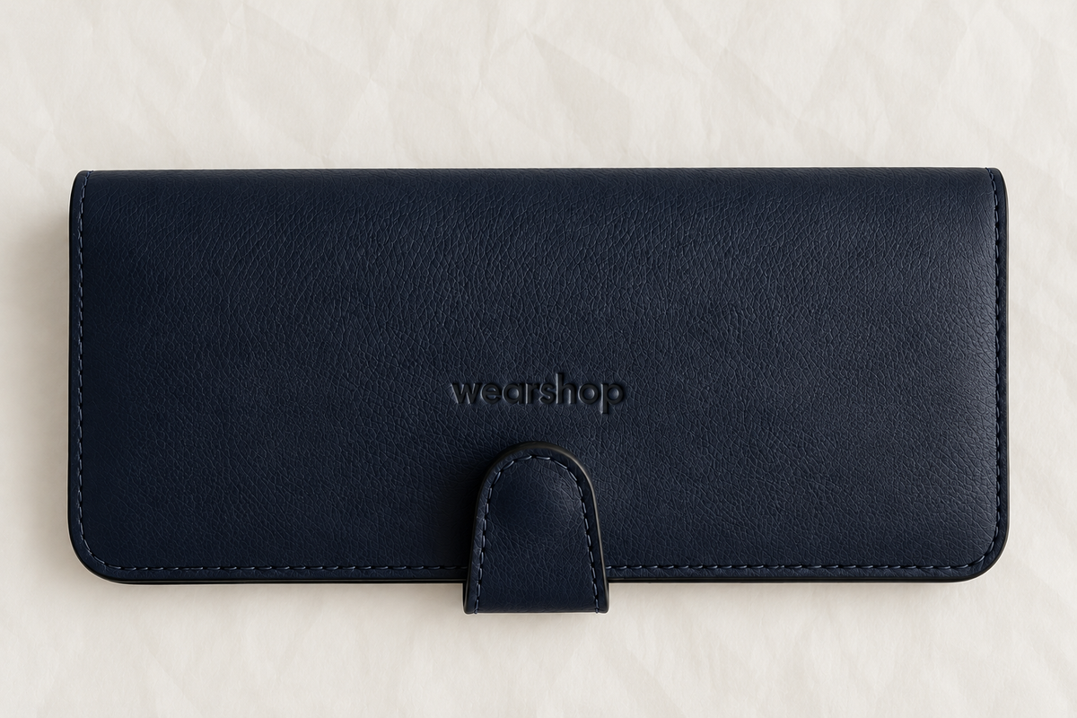 Minimal Continental Wallet in Navy