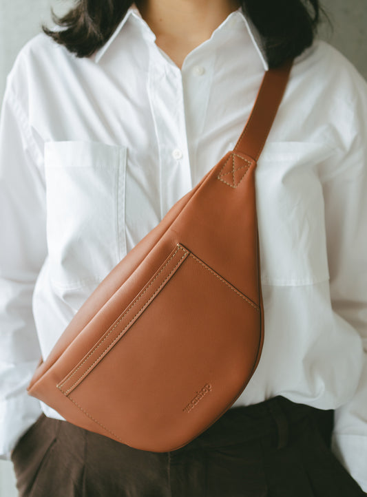 Sac Banane Orti cognac