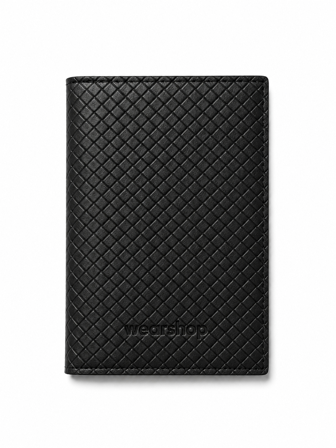 Passport Case in Braided Black