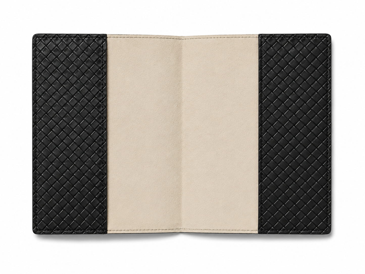 Passport Case in Braided Black