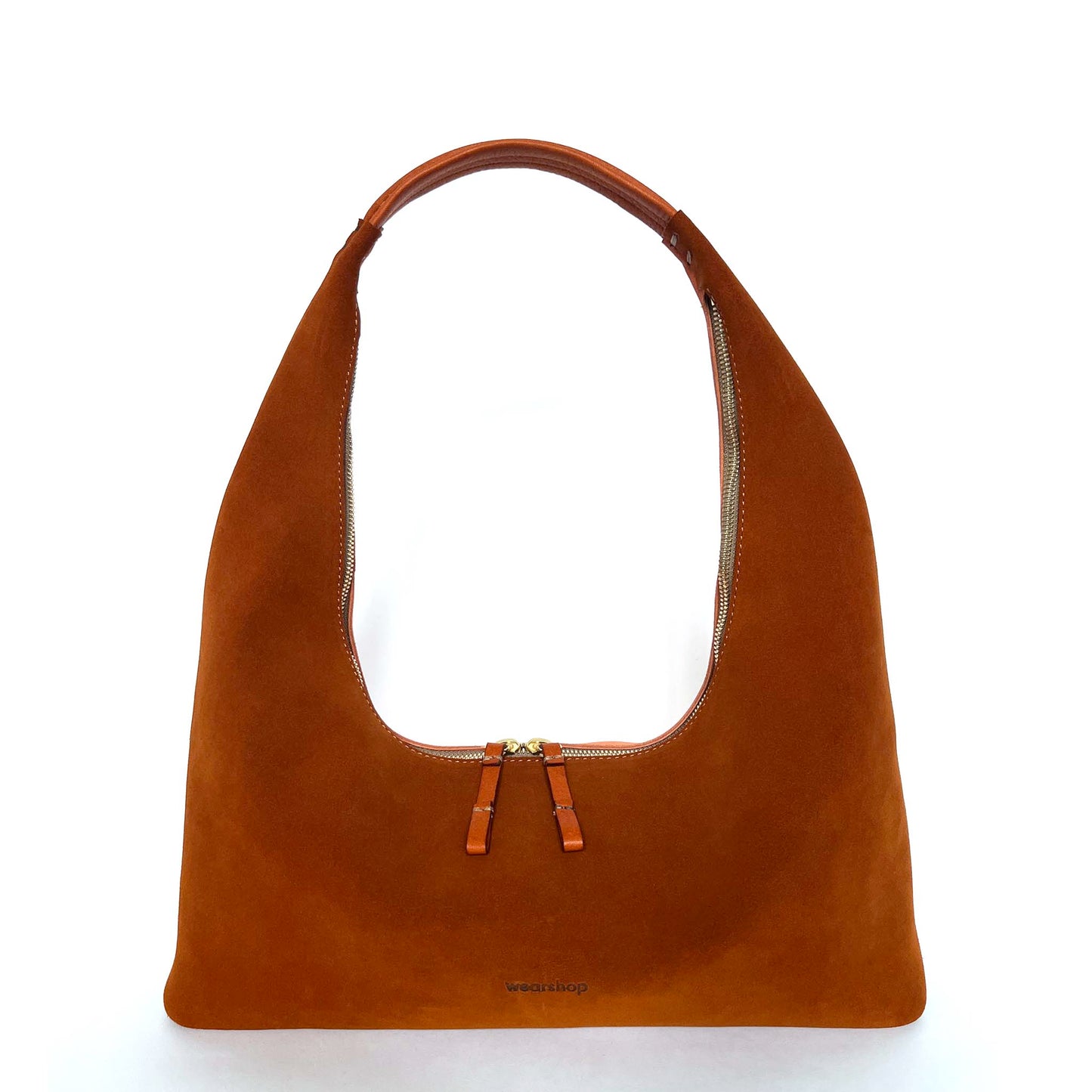 Riviera Shoulder Hobo in combo Rust/Peach