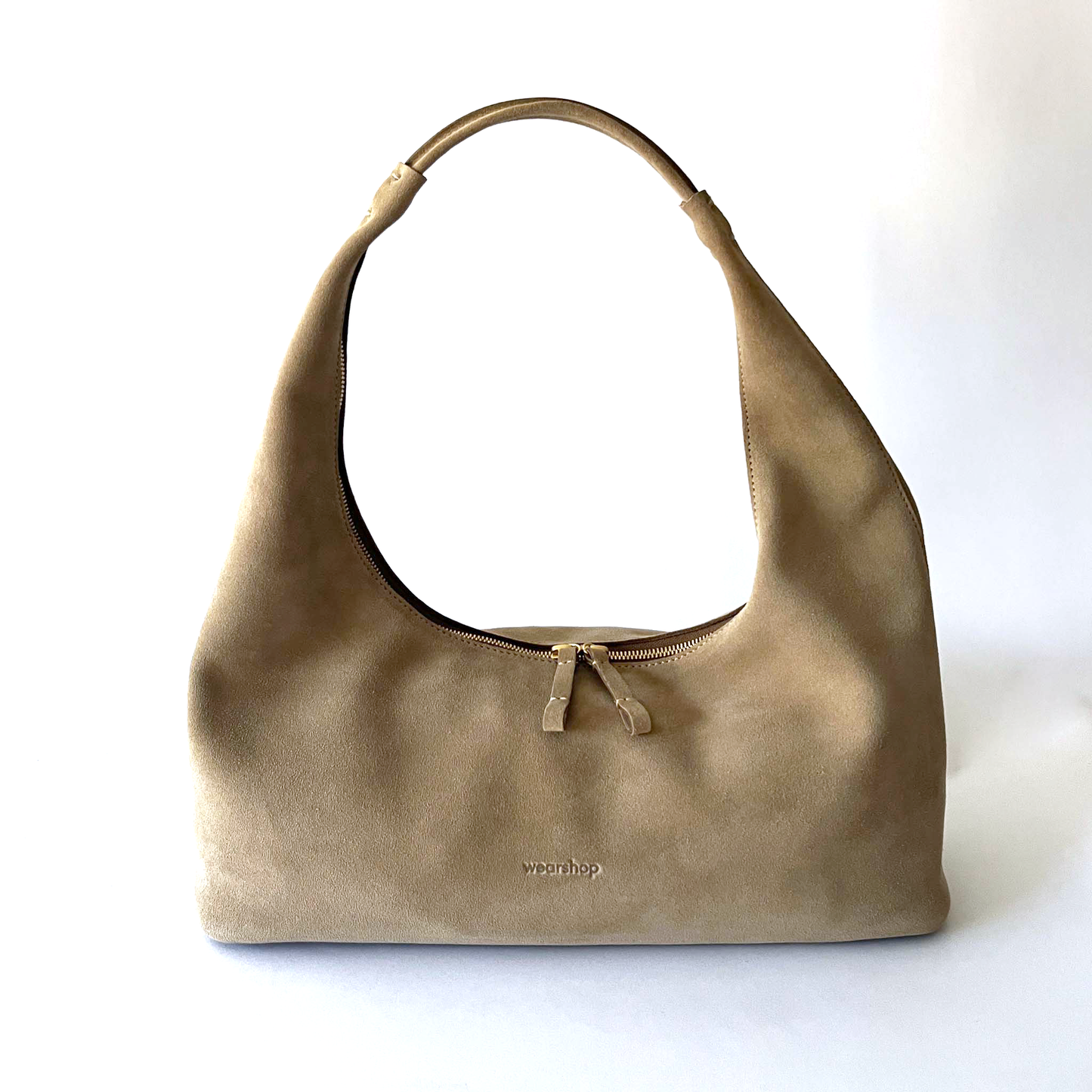  Riviera Hobo en suède crème