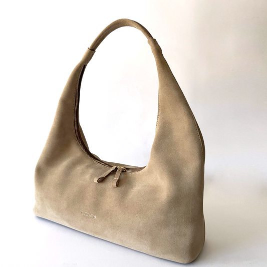  Riviera Hobo en suède crème
