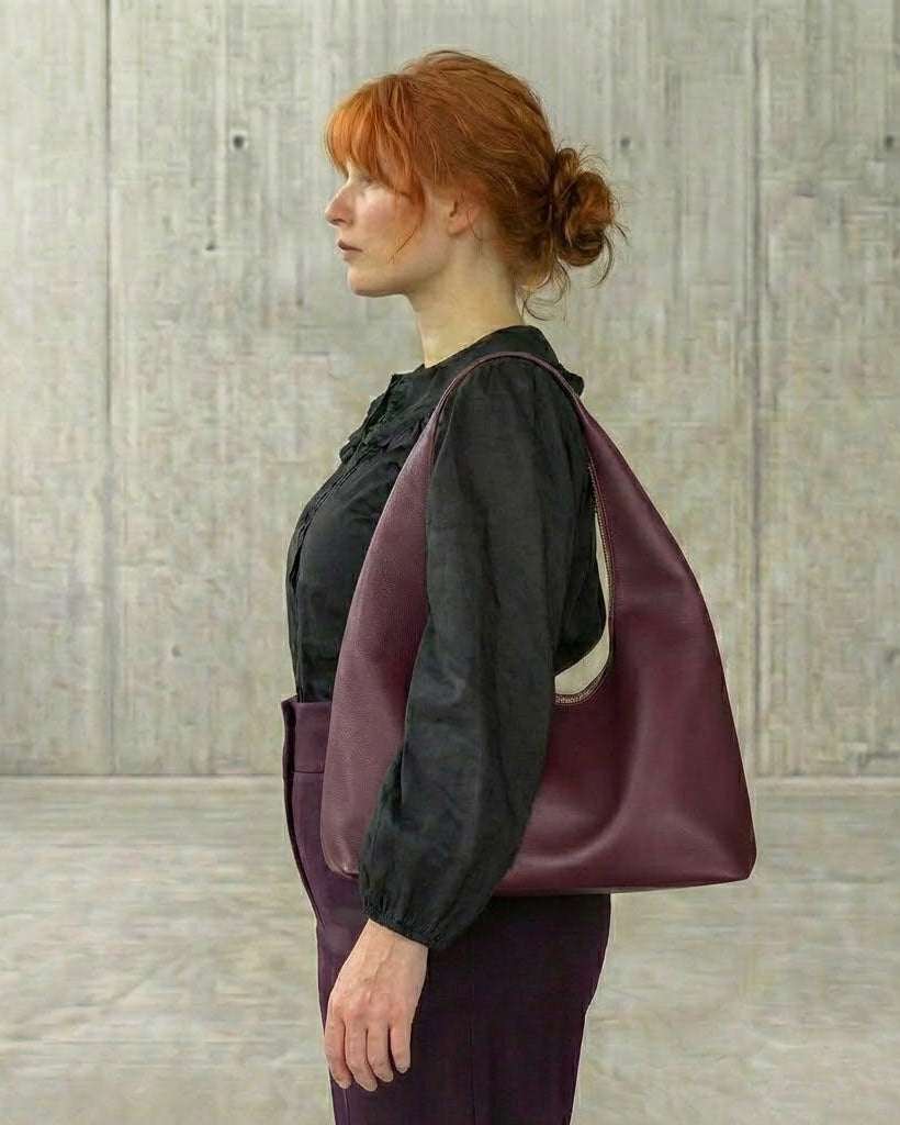 Sac hobo Riviera en prune