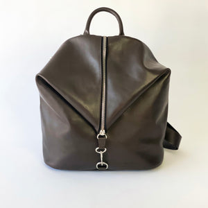 The Mercato Backpack in Dark Brown