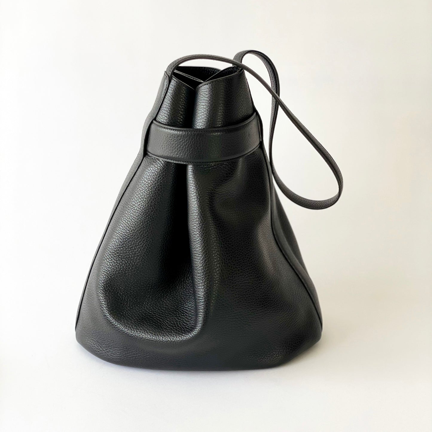 The Navona Bucket Bag in Black