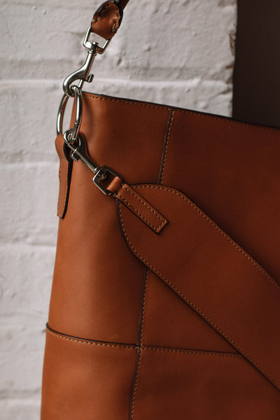 Leather strap for Meletti bag in Tan main image 0