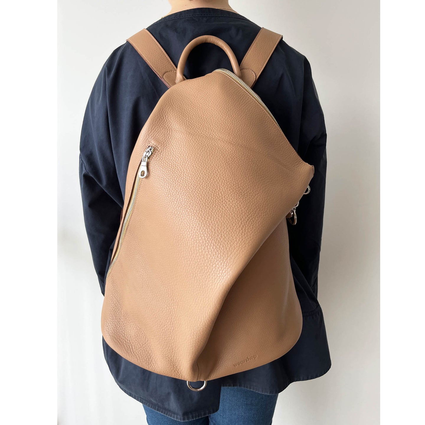 The Mercato Backpack in Camel