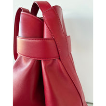 Load image into Gallery viewer, The Navona Bucket Bag in Cranberry Red
